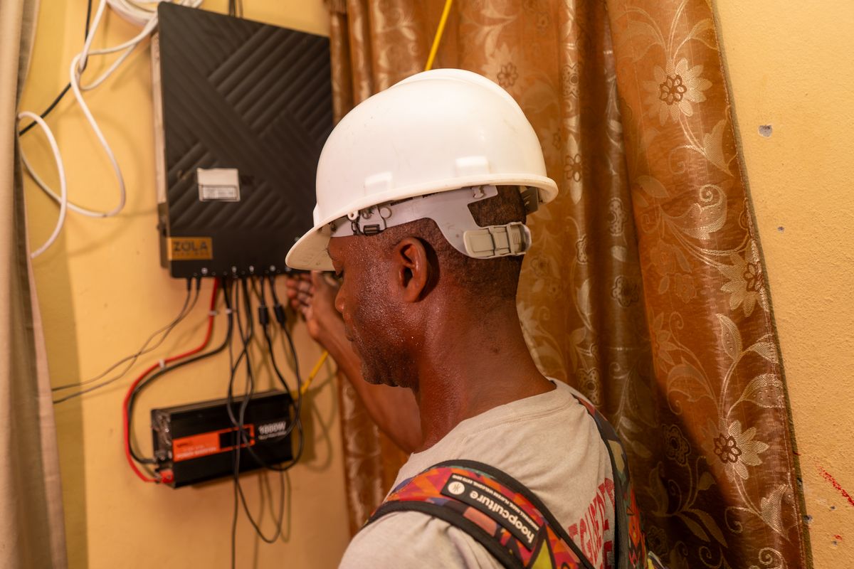 HGS solar installation in Haiti 10
