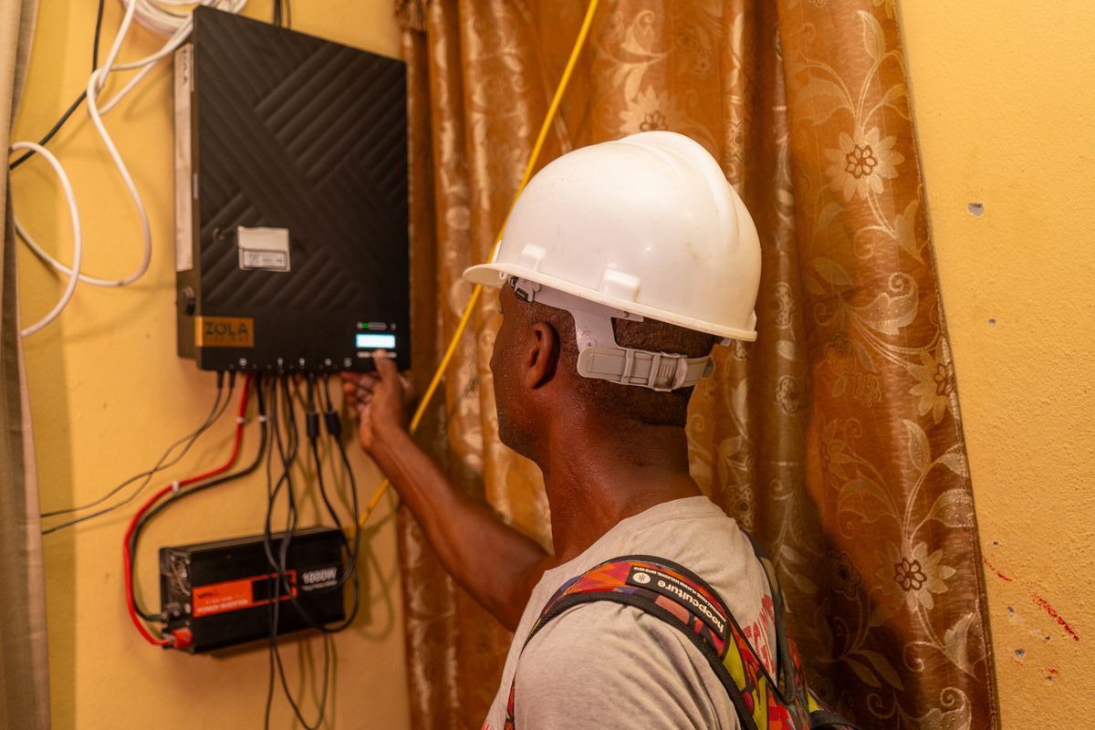 HGS solar installation in Haiti 11