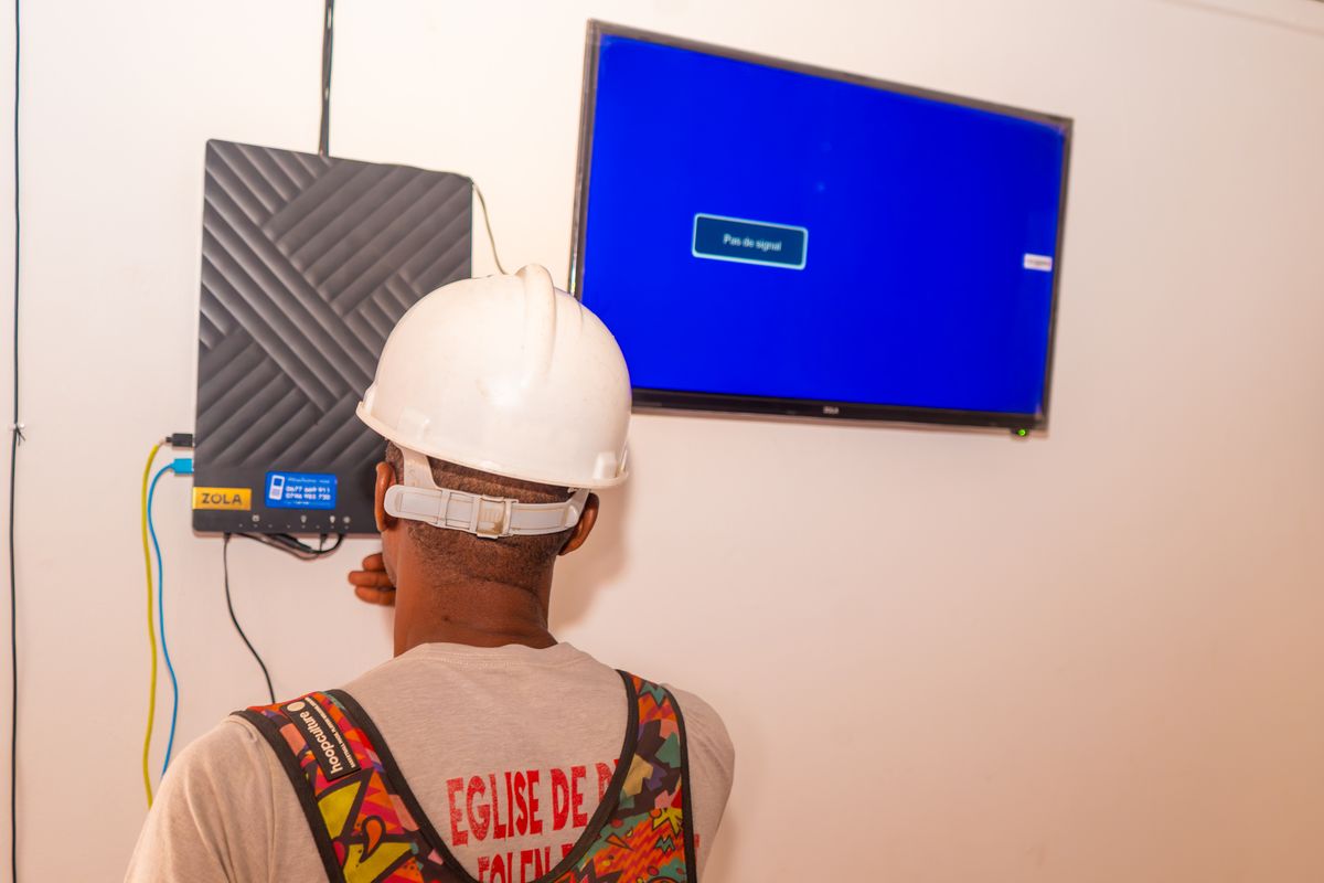 HGS solar installation in Haiti 19