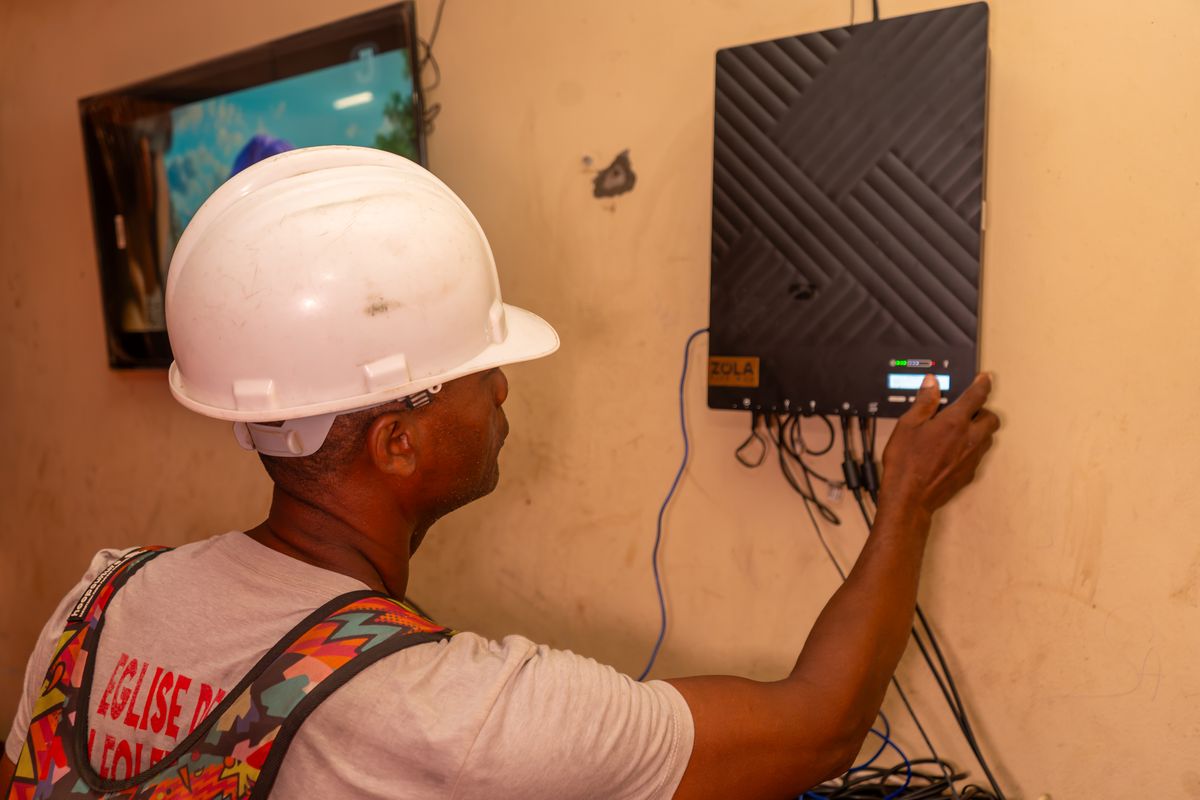 HGS solar installation in Haiti 20